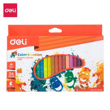 Plastic Crayon 24 Colour Deli - 20020