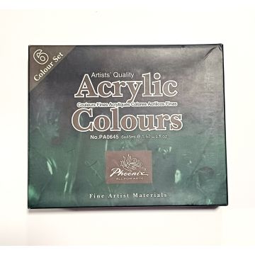 Acrylic color set of 6x45ml PA0645