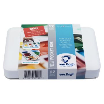 Water Colour Pocket Box 12 Pans - Van Gogh