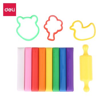 Modelling Clay 8 Colour 100g -Deli