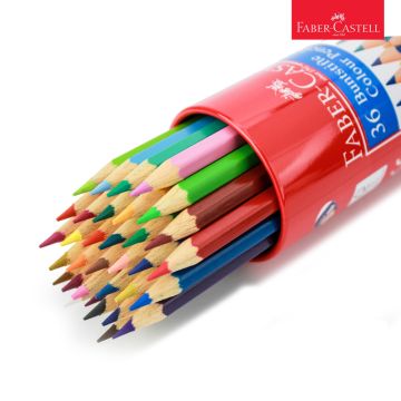 Classic 36 Colour Pencil Round Tin Faber Castell 115828