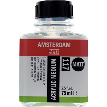 Acrylic medium matt 117 bottle 75 ml - Amsterdam 24283117