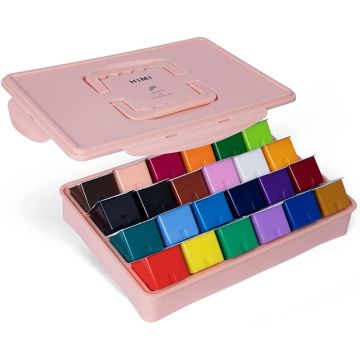 HIMI Gouache Paint Set 24 Colors 80ml Pink