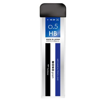 رصاص احتياطي، "مونو جراف"، 40 قطعة في الأنبوب، 0.5 ملم، HB
