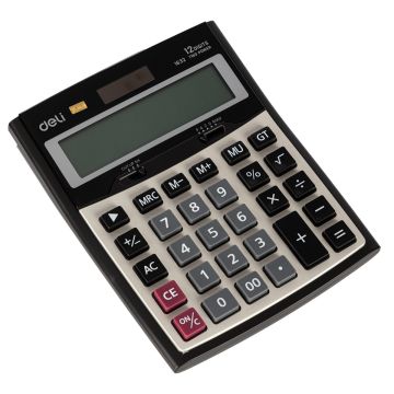 Desktop Calculator Metal 12 digits Deli - E1632