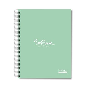 3 Subject Hard Cover University Book U3-03 Mint Green
