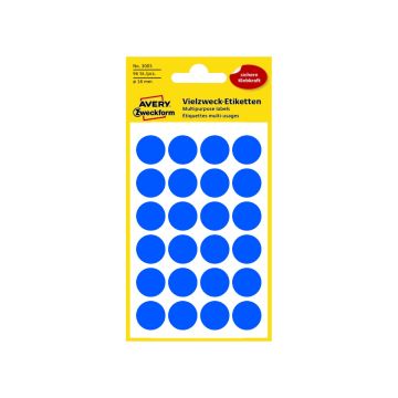 Colour Coding Dots 18mm Blue 96 St./pcs. 3005 Avery