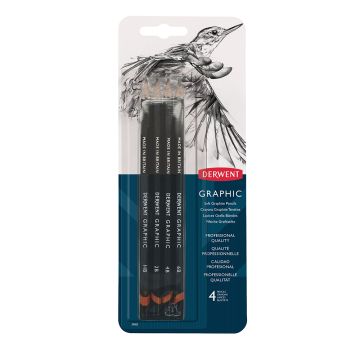 Derwent Graphic Soft 4 Blister