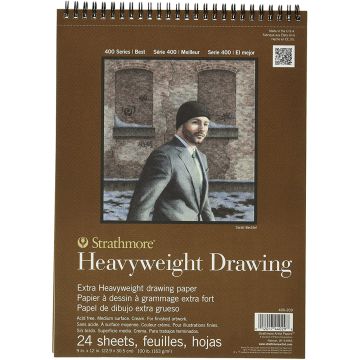Strathmore 400-209 Drawing Paper Pads 400 Series Heavy weight 9" x 12"
