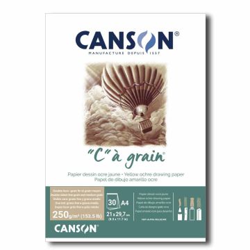 Canson "C Ã  Grain A4 250g Mottled Yellow Ochre - 400110397