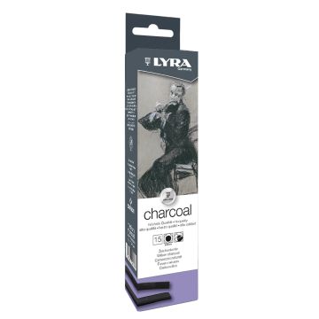 LYRA Charcoal Medium 15pcs Carton Box
