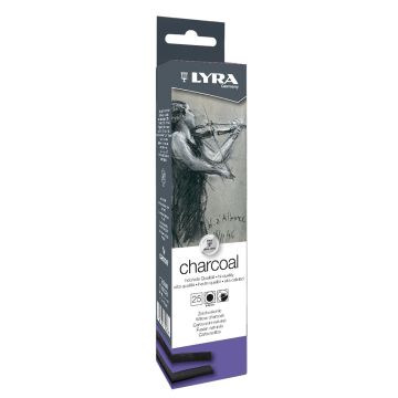 LYRA Charcoal Medium 25pcs Carton Box