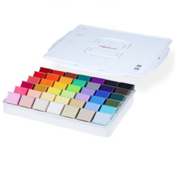 MIYA Gouache Paint Set, 42 Colors x 80 ml Unique Jelly Cup Design