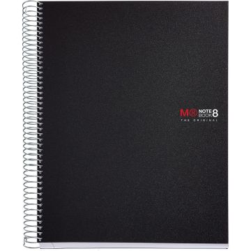 Miguelrius - Original Notebook A4 - 8 Subjects - Black
