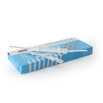 File Fastener Plastic White 8cm Abel