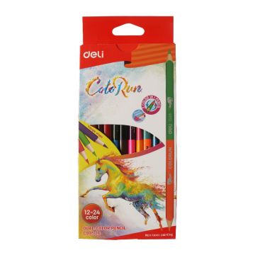 Dual Colored Pencils 12pcs 24 colors Deli - C00520
