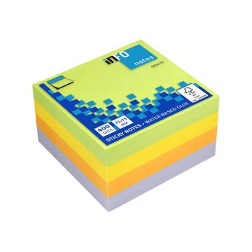 Note Pad 75x75mm 400shtinsp.Col. Spring UPM - 565475