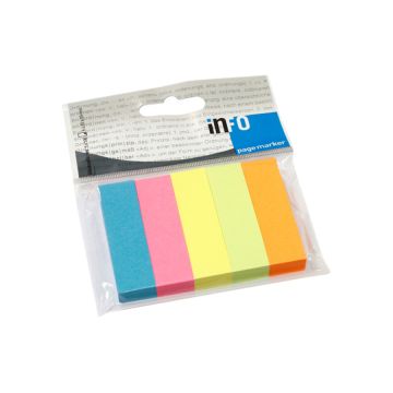 Note Pad 5x15x50mm 5x100 Sht Poly Bag-Euro Hole UPM -567939