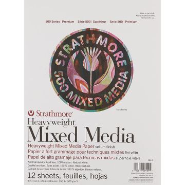 Strathmore 584-9 Heavyweight Mixed Media Pad A4 | 500 Series