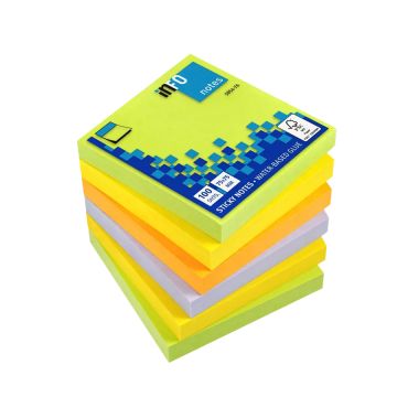 Note Pad 6x75x75mm Inspiration Color Spring 6x100sht UPM - 585476