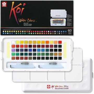 Koi Water Colors Studio Set | 60 half pans