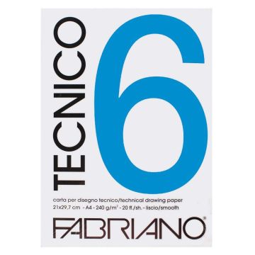 Fabriano Drawing Pad  Tecnico A4 Smooth - 09821297