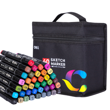 Sketch Marker Set of 40 Color Deli - 70806-40