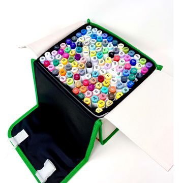 Ohuhu Honolulu Art Markers, 120 Color Spectrum, Dual Tips (Brush & Chisel), Alcohol-Based