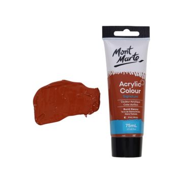 Mont Marte Studio Acrylic Paint 75ml - Burnt Sienna