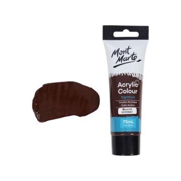 Mont Marte Studio Acrylic Paint 75ml - Burnt Umber