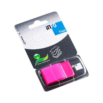 Note Flags Paper card 1x25x43mm 50sht Pet Foil Pink UPM - 772829