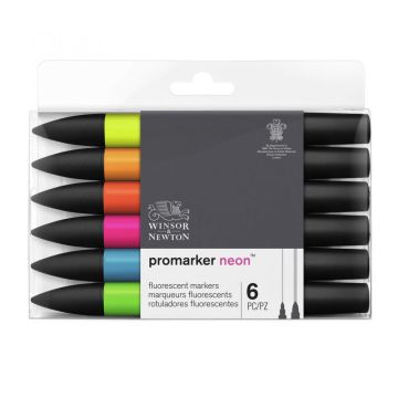 Winsor & Newton ProMarkers - Neon Colors, Set of 6