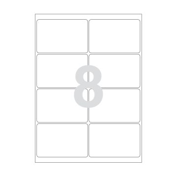 Agipa 8 Labels 99.1 X 67.7mm A4