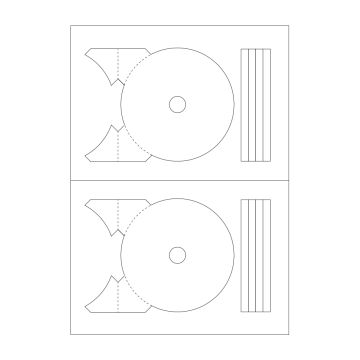 Agipa 2cd Labels 114mm A4