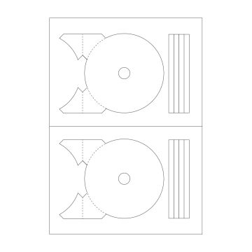 Agipa 2cd Labels 117.5mm A4