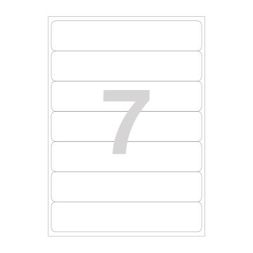 Agipa White Box File Labels (N) - 118854
