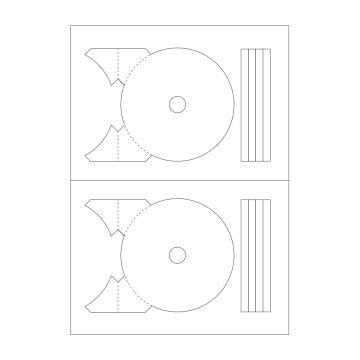 Agipa CD-DVD White Labels 119624