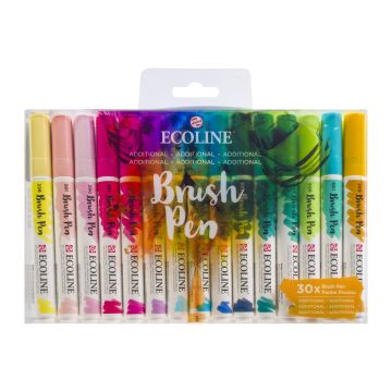 Ecoline Liquid Watercolor Brush Pen Set of 30 - 2828