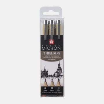 Pigma Micron Pen Set (3 Pcs) 08-10-12 - Sakura