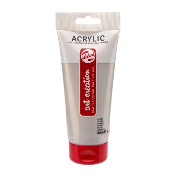 Acrylic Colour Tube 200 ml Silver 800 - Talens