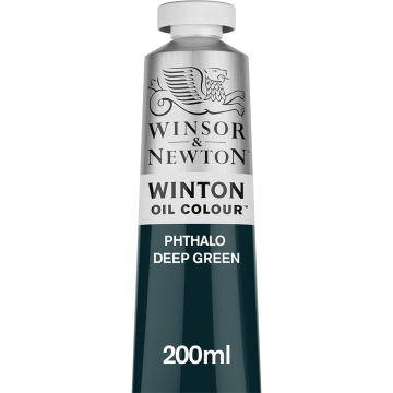 Winton Oil Colors, 200ml Phthalo Deep Green