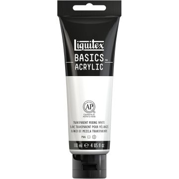 Liquitex Basics Acrylic 118ml Transparent Mixing White