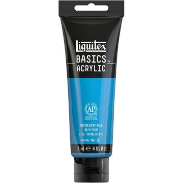 Liquitex Basics Acrylic 118ml Fluorescent Blue