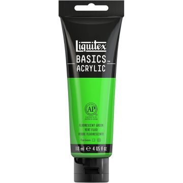 Liquitex Basics Acrylic 118ml Fluorescent Green