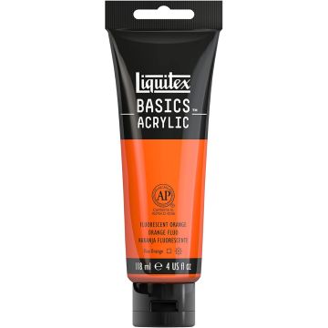 Liquitex Basics Acrylic 118ml Fluorescent Orange
