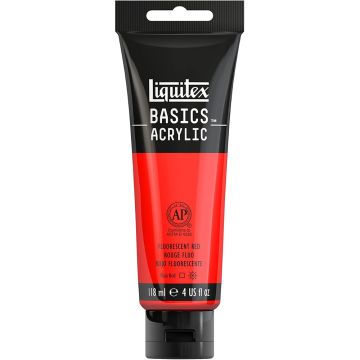 Liquitex Basics Acrylic 118ml Fluorescent Red