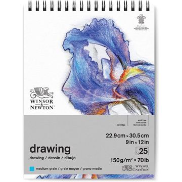 Winsor & Newton Drawing Pad - 9" x 12", Medium