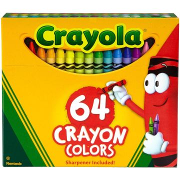 Crayola Crayons Assorted Colors 64 Count