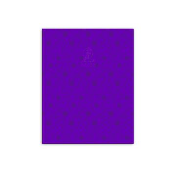 Single Line Book 9x7" Transparent Pink 100 Sheet PVC Purple - Falcon