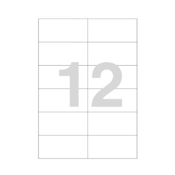 Laser Labels 105x48 A4-12 labels Champs